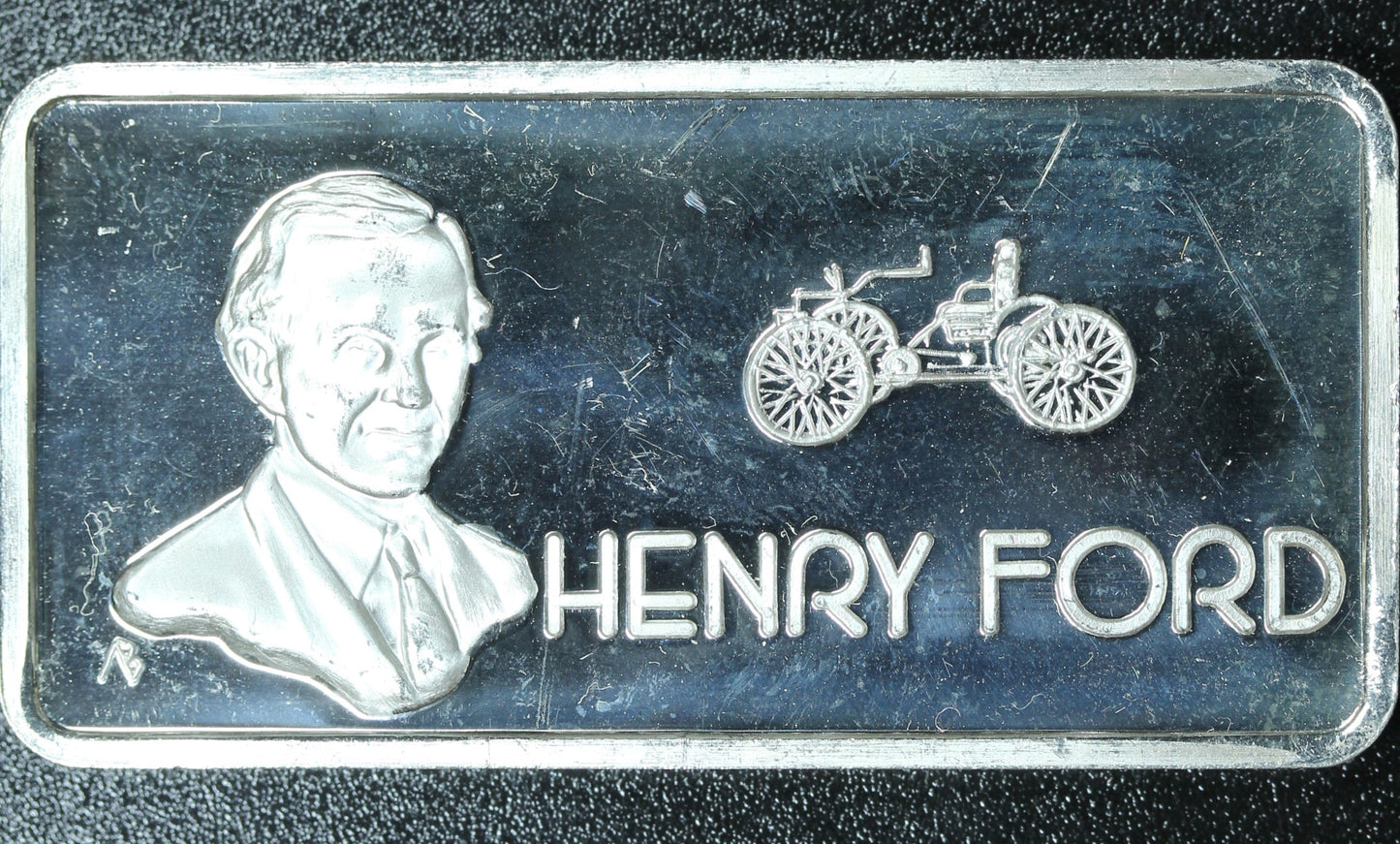 1 oz .999 Fine Silver Bar - Hamilton Mint Greatest Americans - Henry Ford