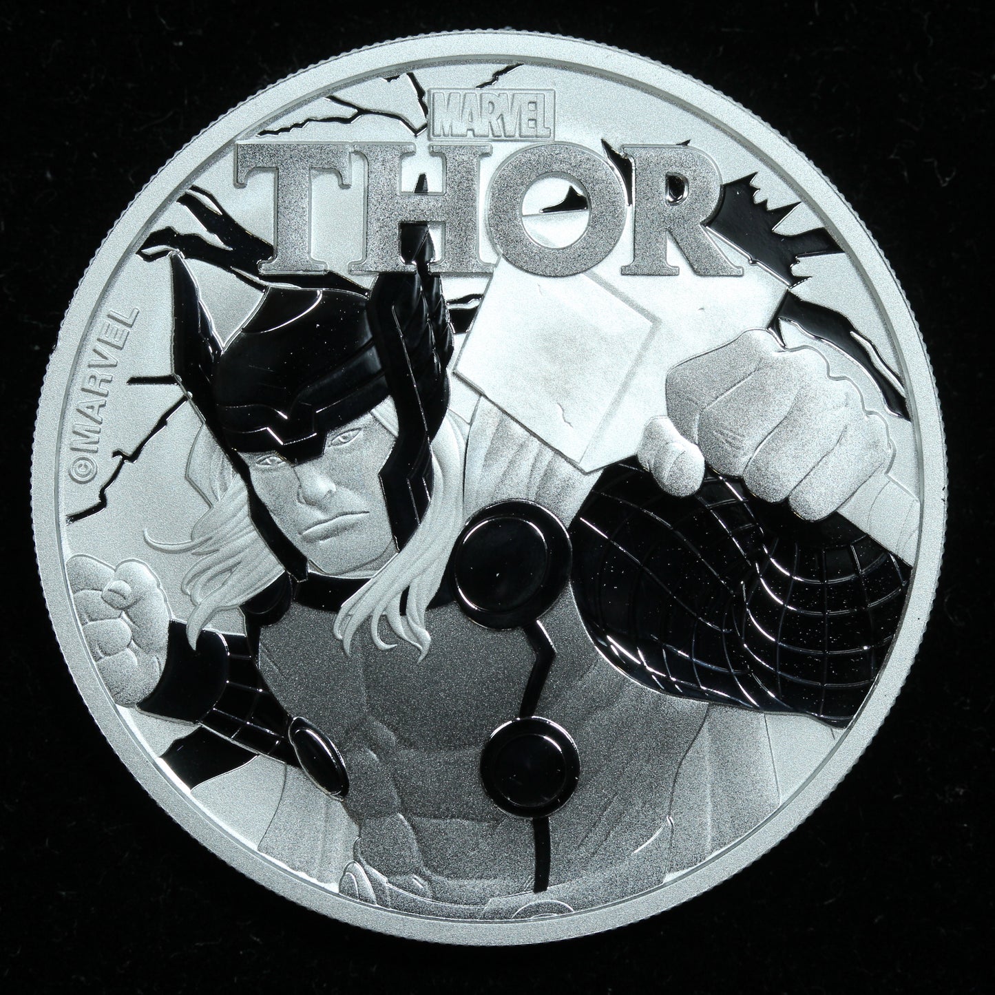 2018 Thor 1 oz .9999 Silver BU Tuvalu $1 Collectible Marvel Comics w/ Capsule
