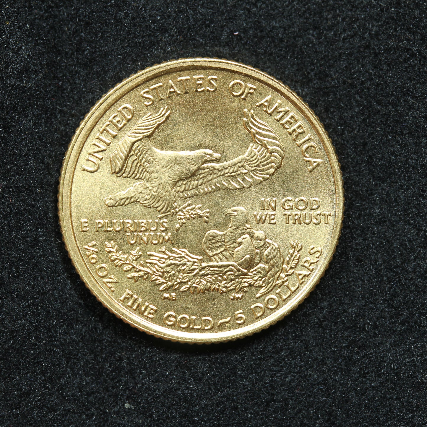 2002 1/10 Oz Gold $5 American Gold Eagle in Capsule (#2)