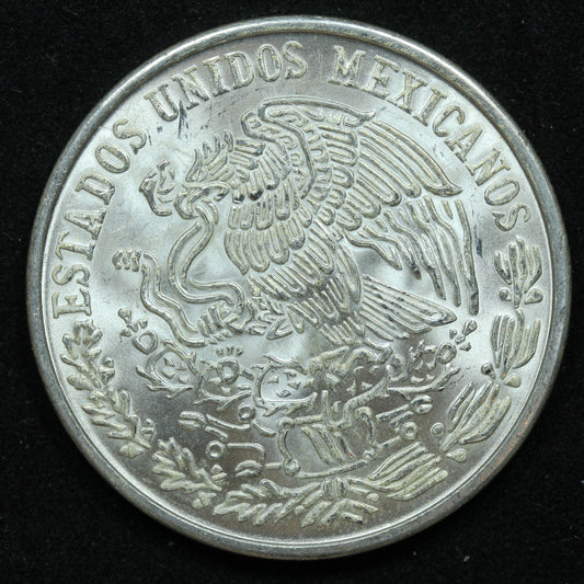 1977 Mexico 100 Cien Pesos Silver Coin (.720 purity, 0.6428 oz ASW)