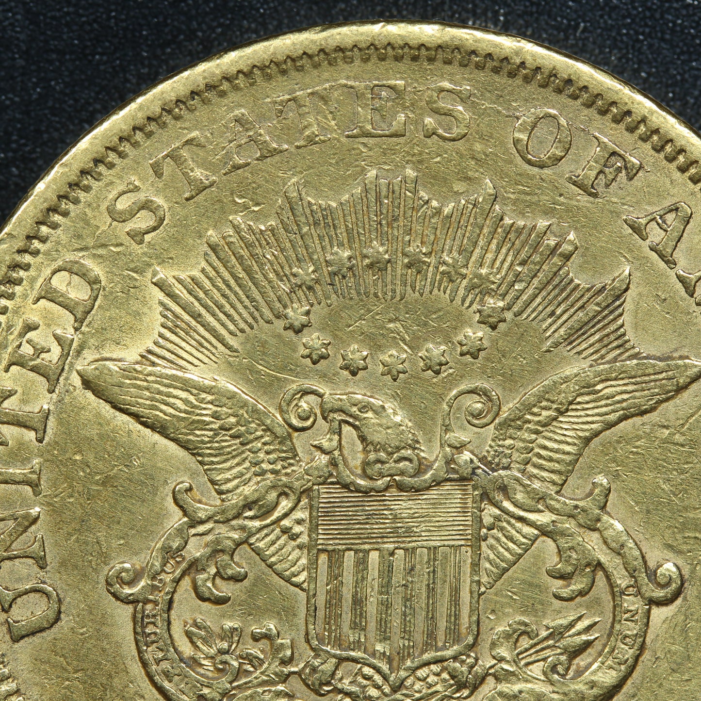 1861 S (San Francisco) $20 Gold Liberty Head Double Eagle Coin