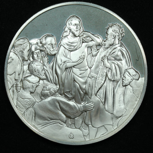 Sterling Silver Franklin Mint Genius of Rembrandt Incredulity of Apostle Thomas