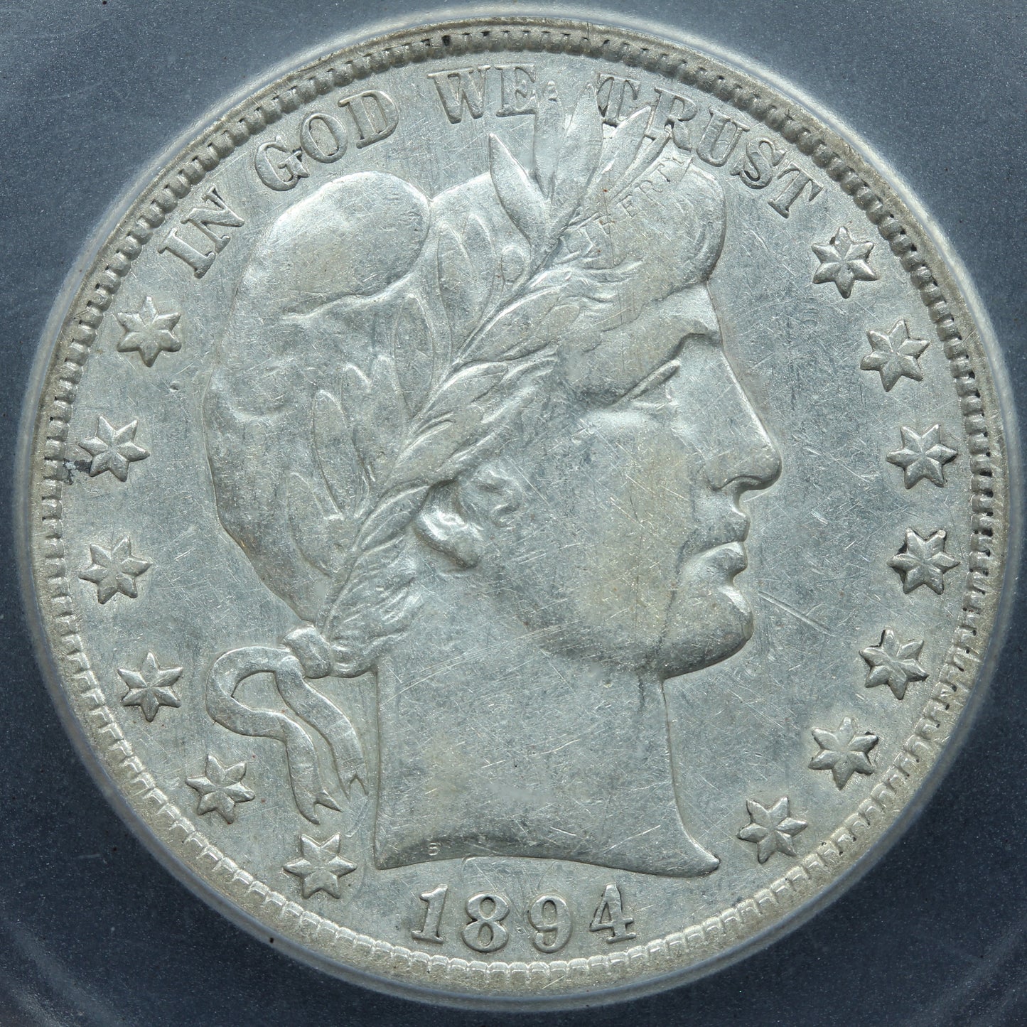 1894-S (San Francisco) Barber Half Dollar 50c 90% Silver - ICG EF 40