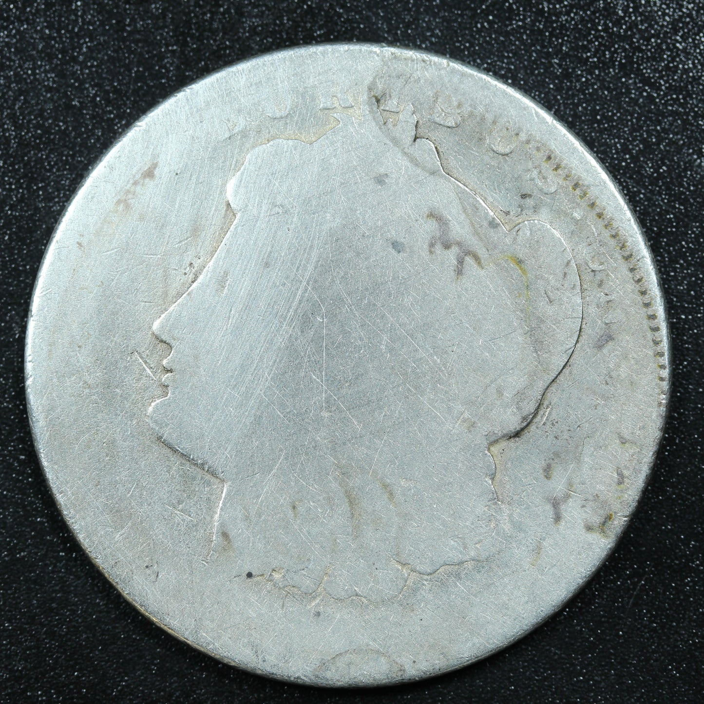Cull Morgan Silver Dollar - Super worn Unknown Date / Mark 24.1 gram