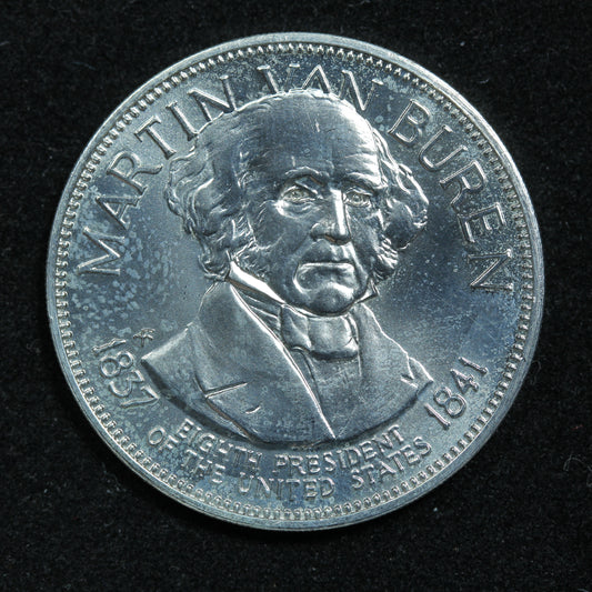 Franklin Mint Presidents Martin Van Buren 26 mm Sterling Silver Medal