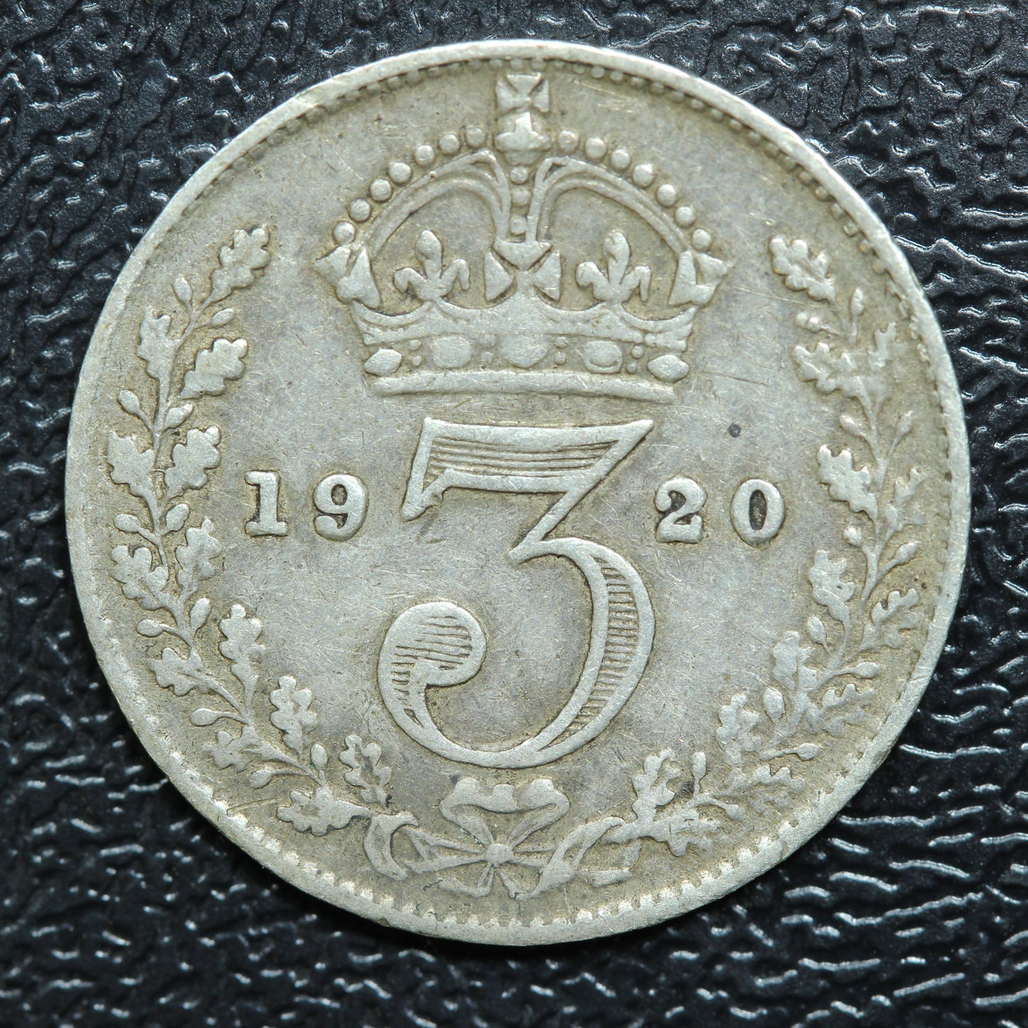 1920 Great Britain 3 Pence Threepence Silver Coin - KM# 813