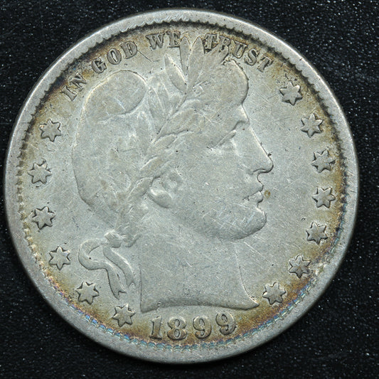 1899 Barber Silver Quarter Dollar - Philadelphia