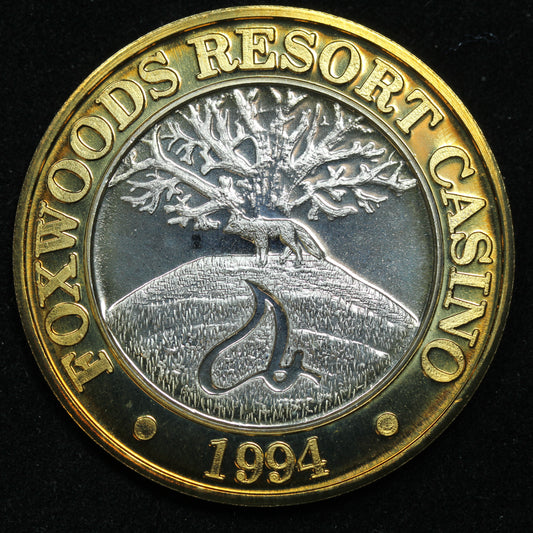 1994 Foxwoods Casino Token - .999 Fine Silver - States Series - Vermont