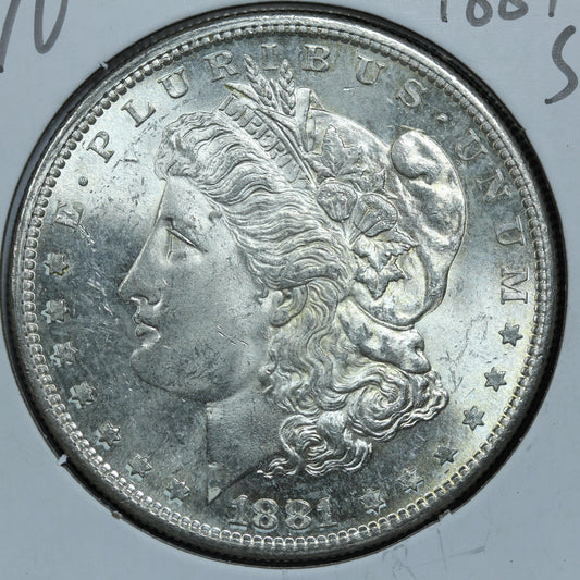 1881 S Morgan Silver Dollar - San Francisco