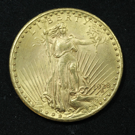 1928 P $20 Gold St. Gaudens Double Eagle - Philadelphia