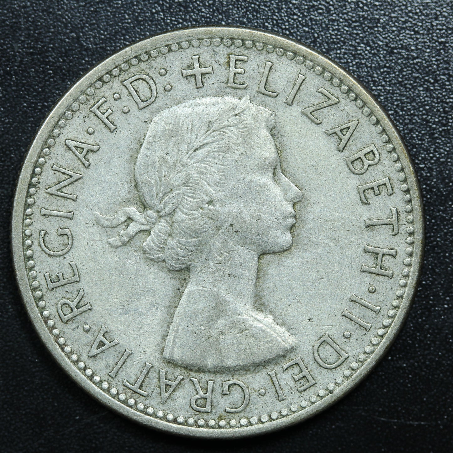 1954 Australia 1 Florin Silver Coin KM# 55
