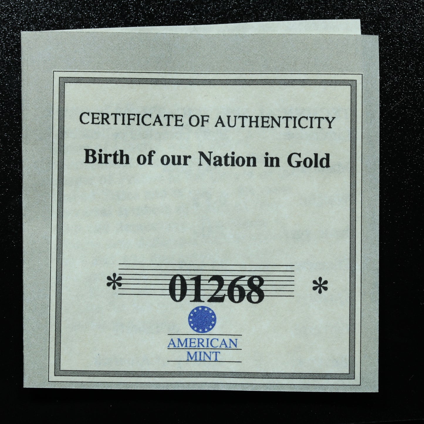 14k Birth of Our Nation in Gold American Mint Coin - Statue of Liberty