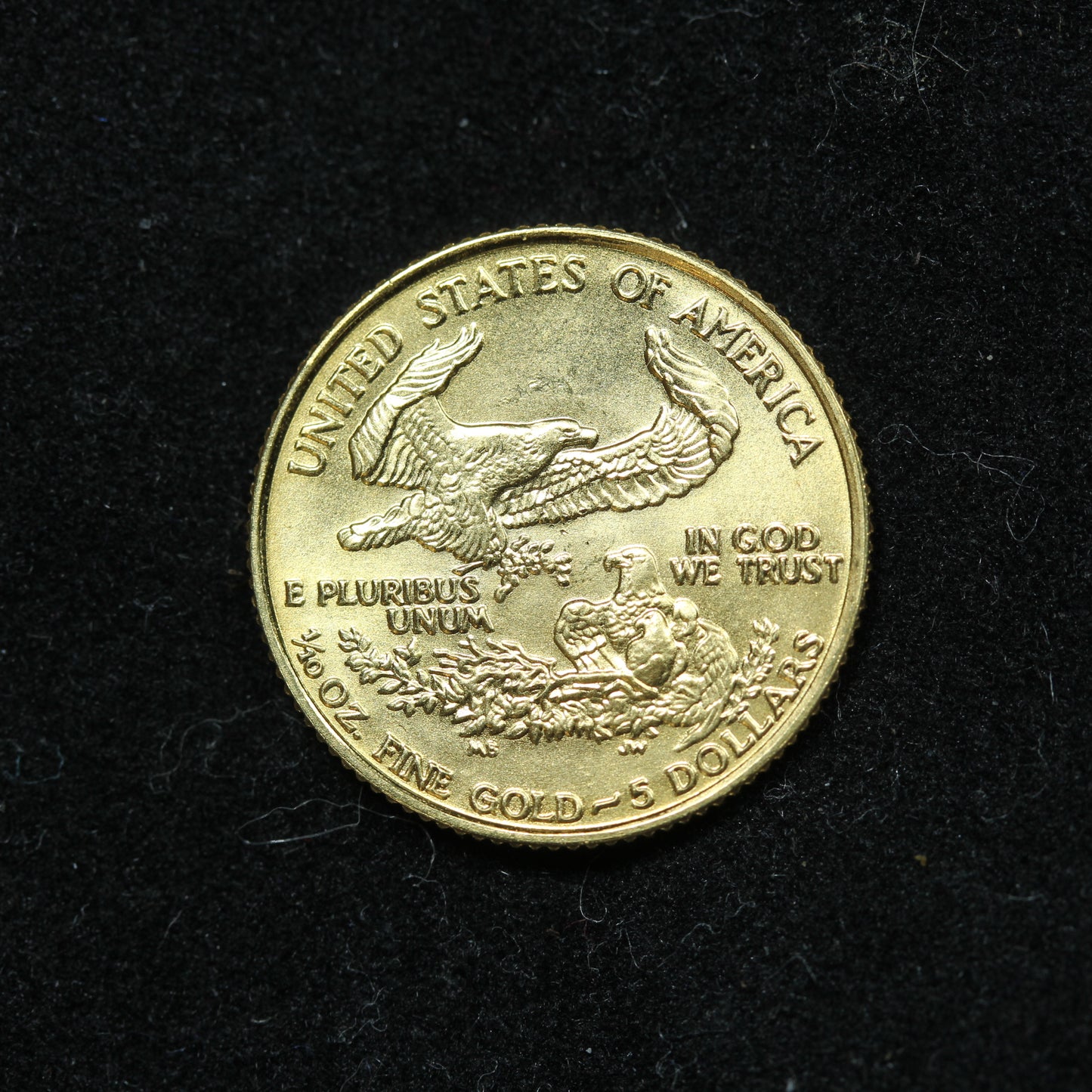 1989 1/10 Oz Gold $5 American Gold Eagle
