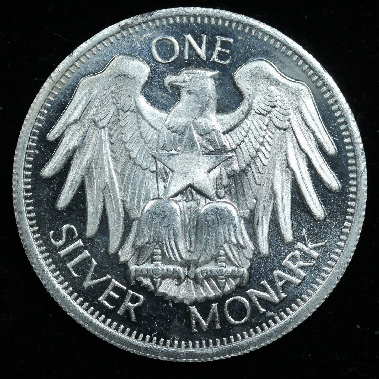 1 oz .999 Fine Silver Round - One Silver Monark w/ Capsule