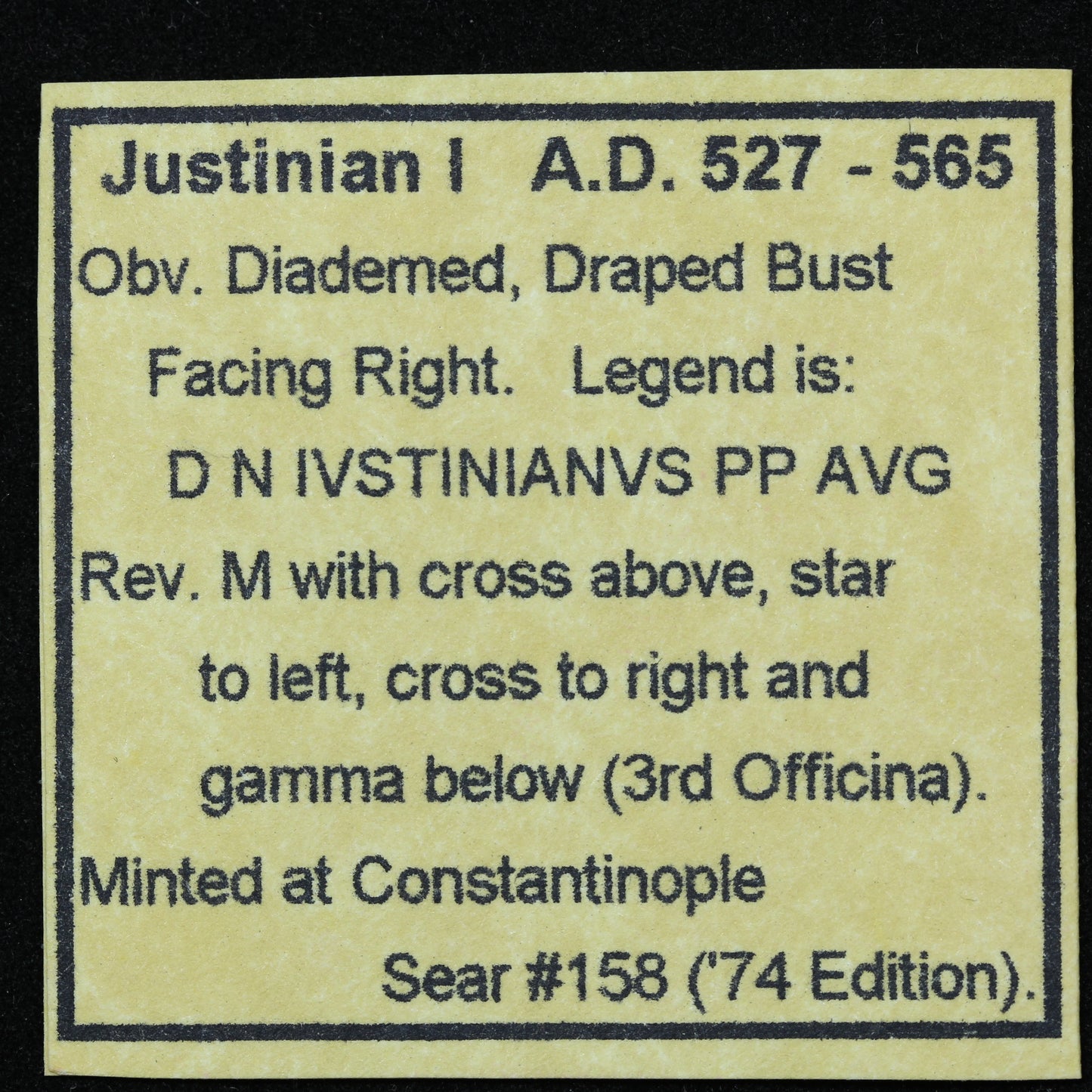 Justinian I. 527-565 AD. Follis of Constantinople - SB #158