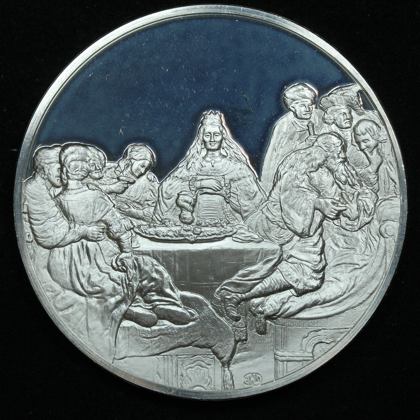 Sterling Silver Franklin Mint Genius of Rembrandt Wedding feast of Samson