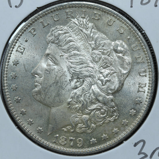 1879 S Morgan Silver Dollar - San Francisco - Third Rev