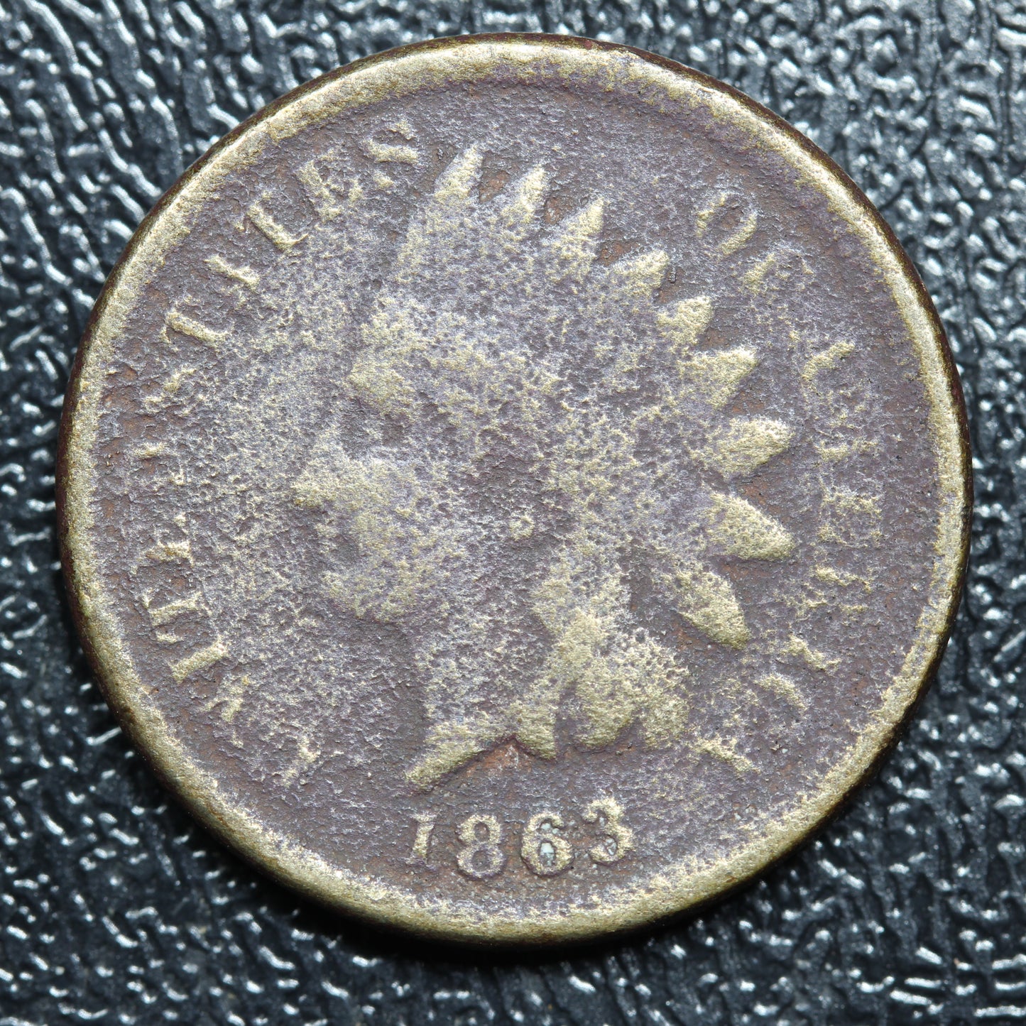 1863 Indian Head Penny Cent 1c - Look!