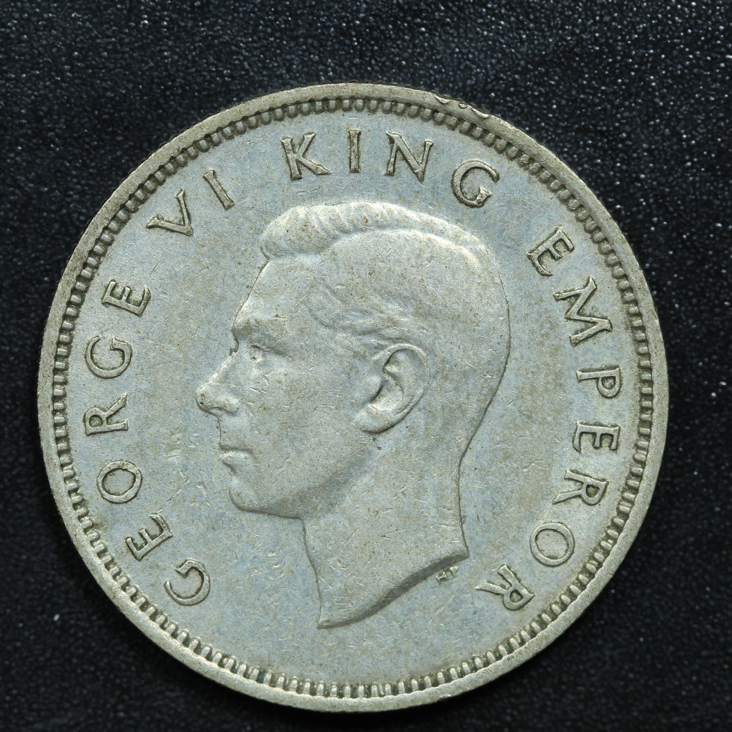 1940 New Zealand NZ One Shilling Silver Coin - KM# 9