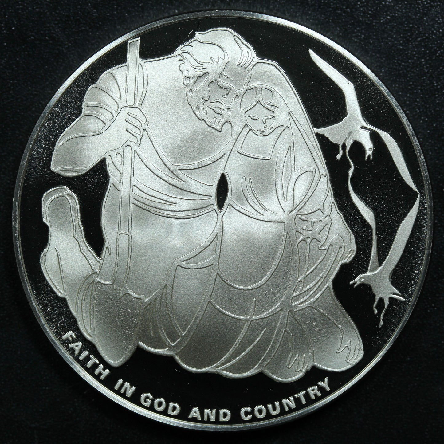 Franklin Mint 50 State Bicentennial Medal - UTAH Sterling Silver Proof w/ Capsule