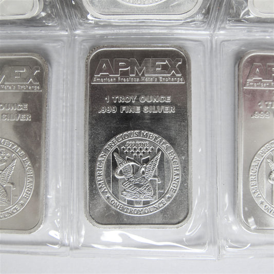 1 oz .999 Fine Silver APMEX Silver Bar - Sealed