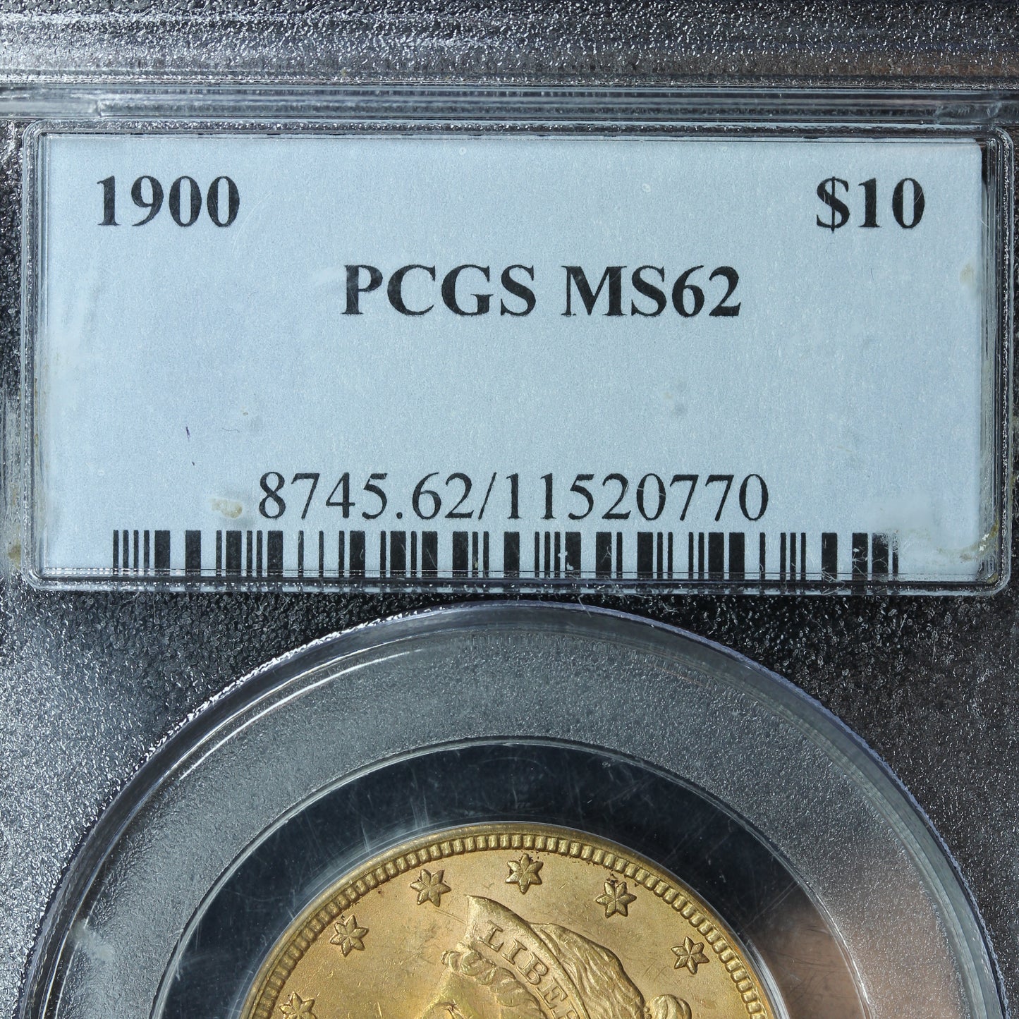 1900 (Philadelphia) $10 Gold Liberty Head Eagle Coin - PCGS MS 62
