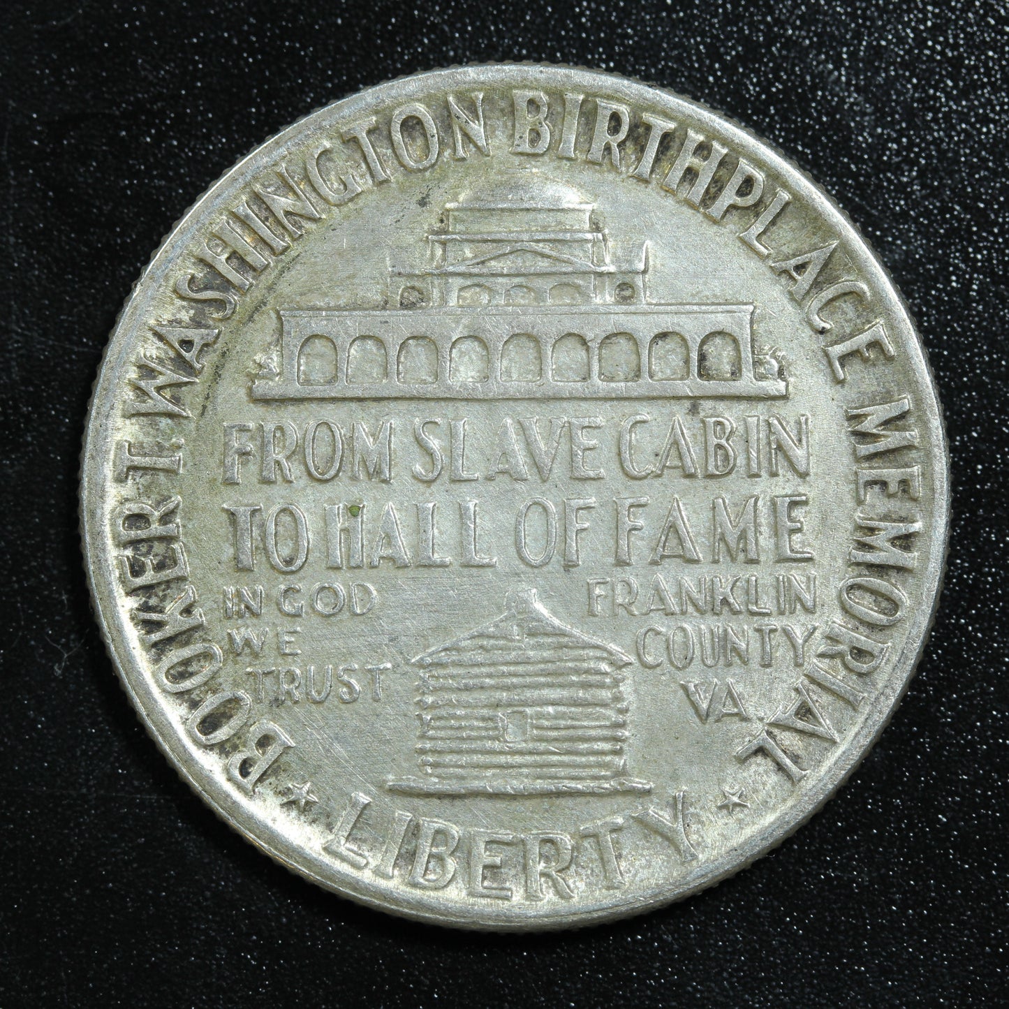 1951 Booker T Washington Commemorative Silver Half Dollar