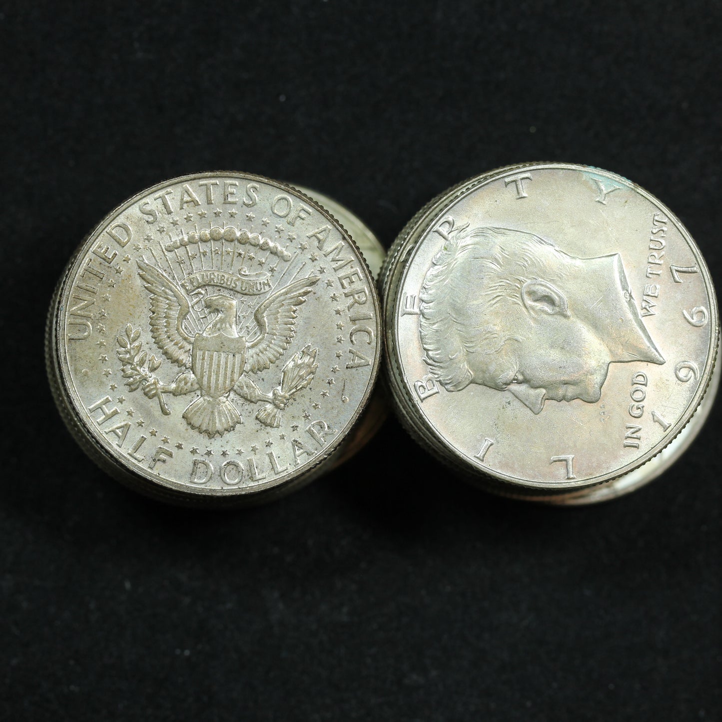 Roll of Kennedy 1/2 Dollars 10$ Face 40% Silver 20 Coins