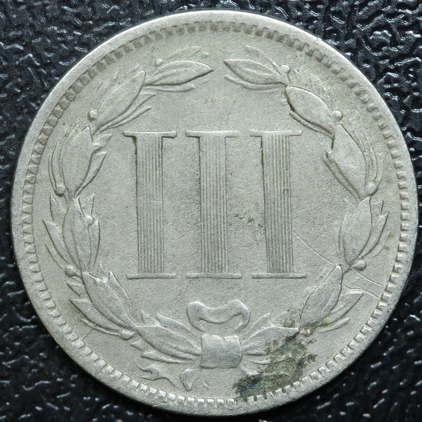 1872 Three 3 Cent 3c Nickel