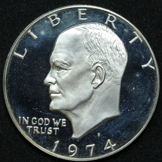 1974-S Proof Eisenhower Uncirculated Silver Dollar