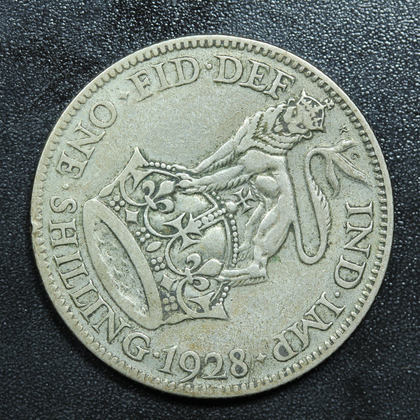 1928 United Kingdom 1 One Shilling George V Coin KM# 833