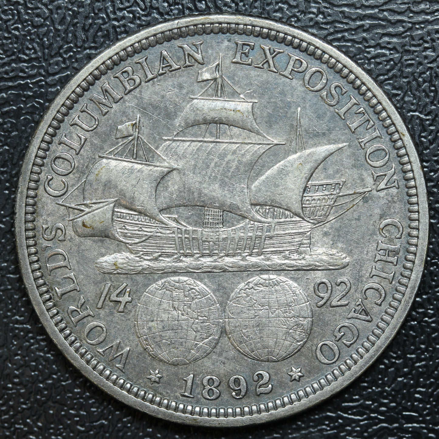 1892 Columbian Exposition Half Dollar 50c 90% Silver Commemorative