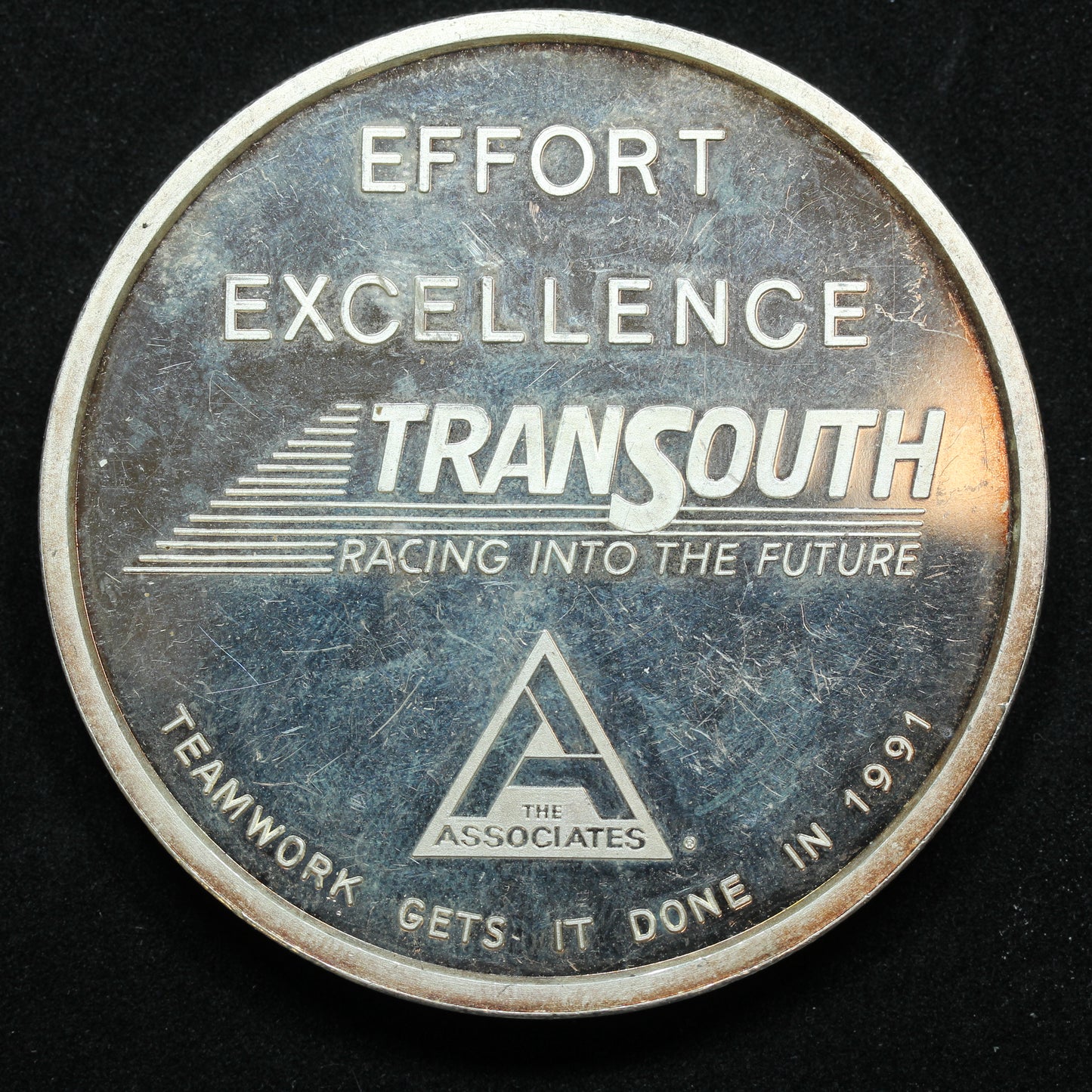 5 oz Silver Round - SilverTowne - 1991 Transouth Racing Into The Future