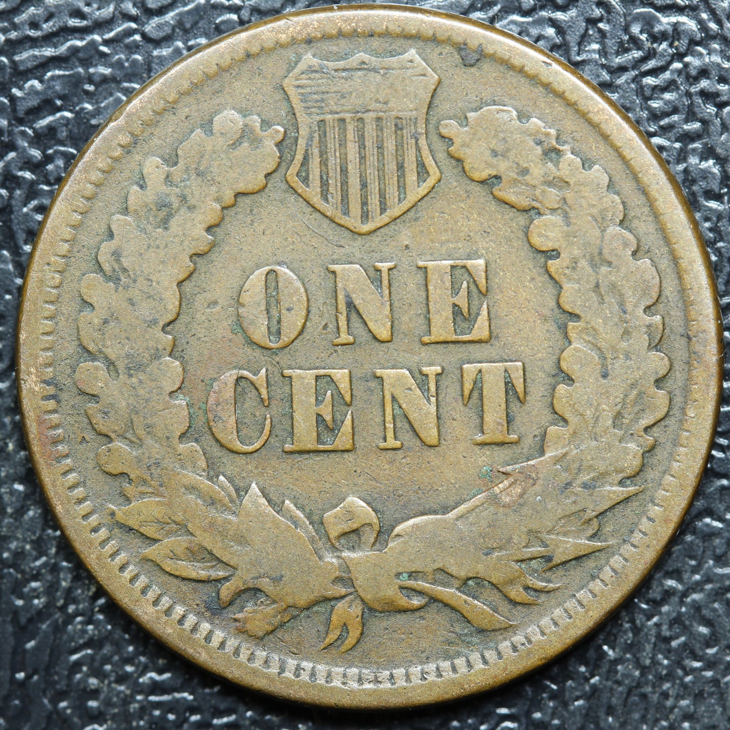 1873 Open 3 Indian Head Penny Nice Condition!