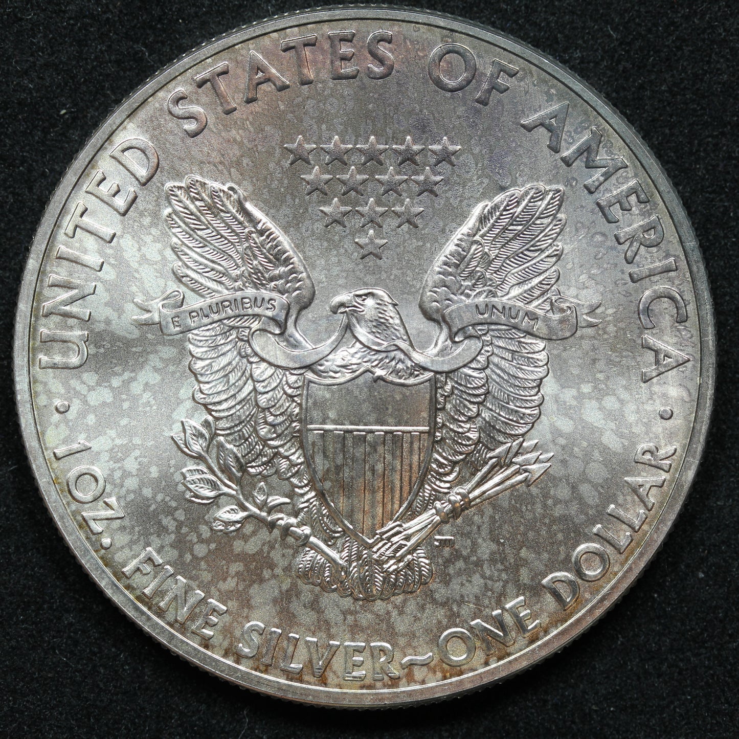 2015 American Silver Eagle $1 Bullion Coin .999 - Crazy Toning!