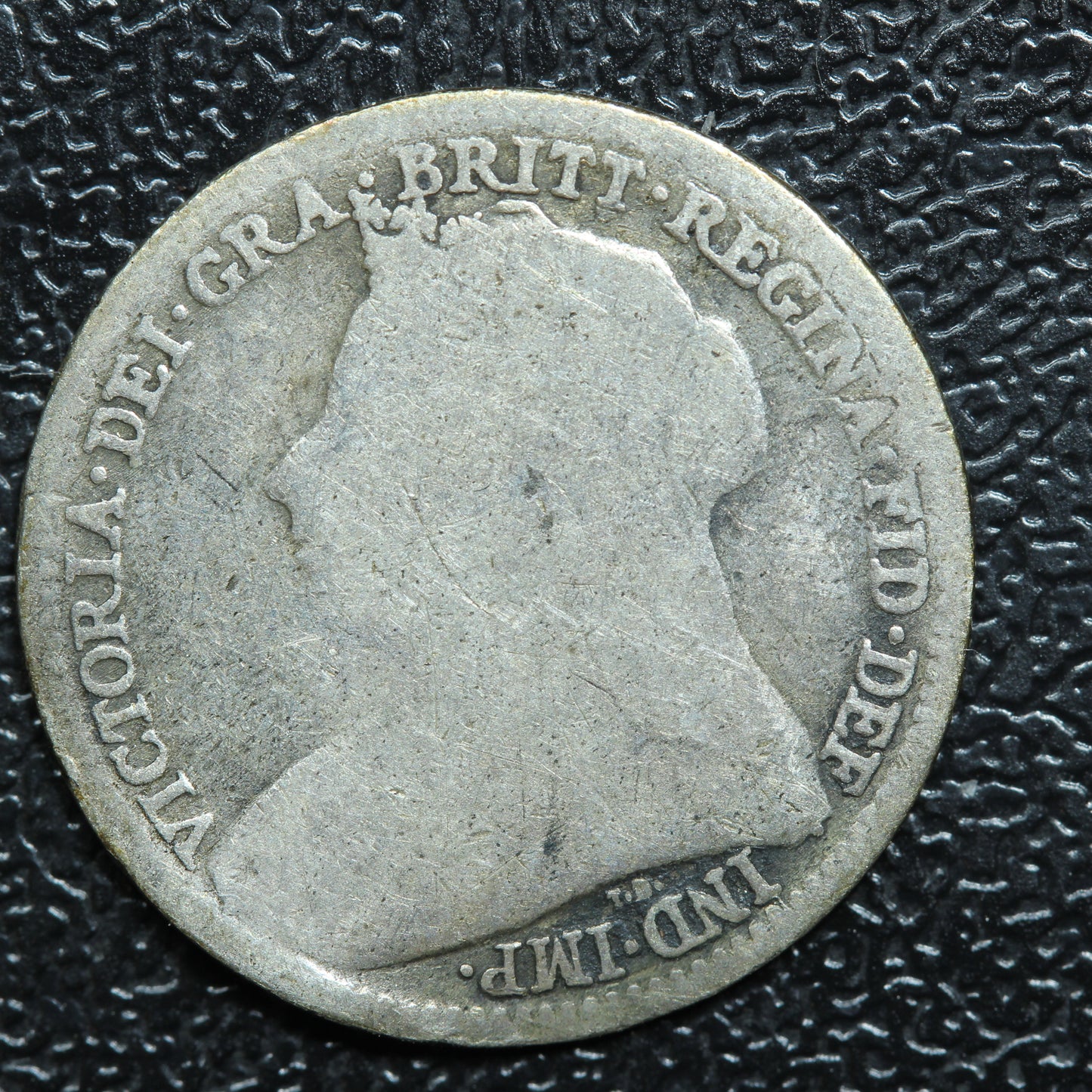 1897 Great Britain 3 Pence Threepence Silver Coin - KM# 777