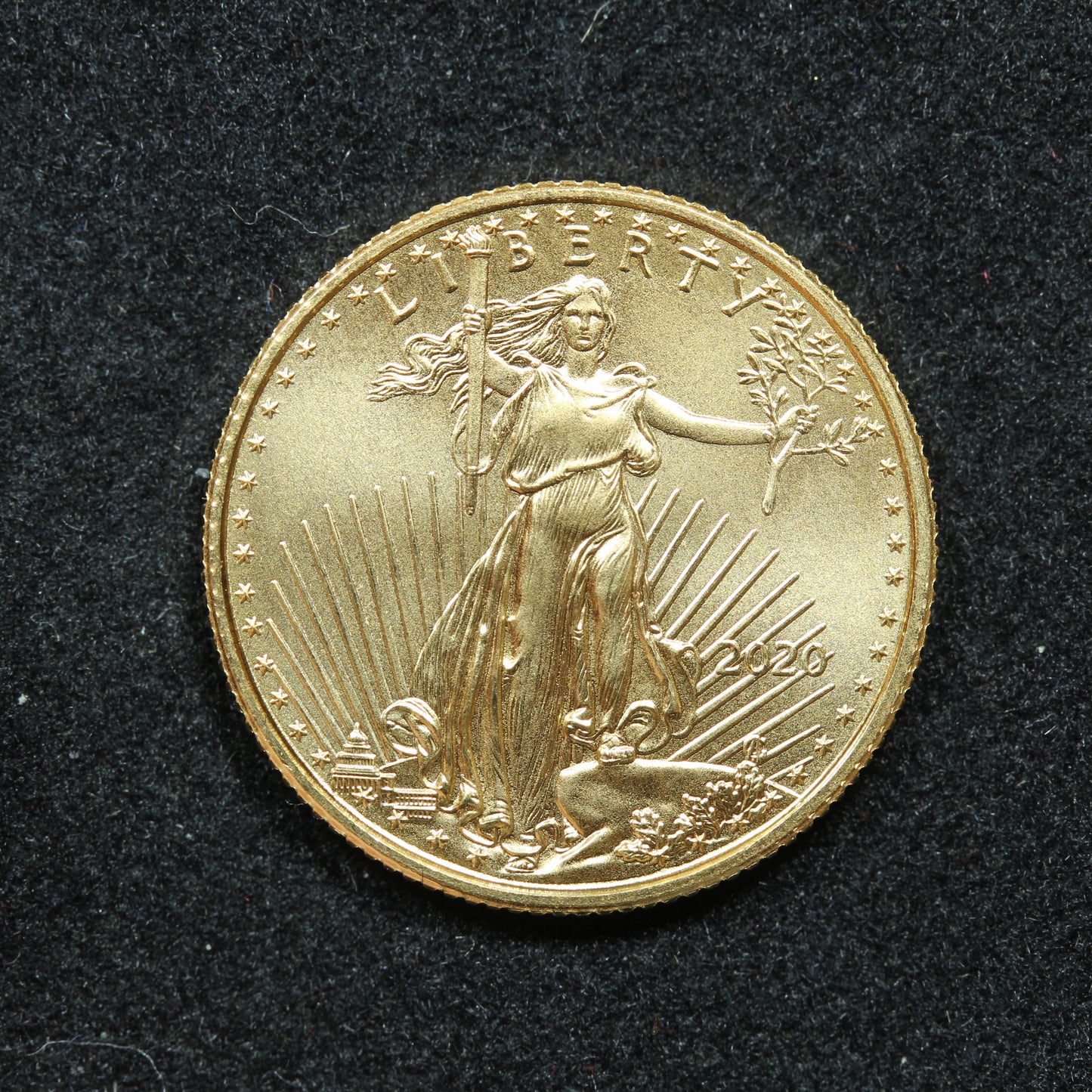2020 1/10 Oz Gold $5 American Gold Eagle in Capsule (#2)
