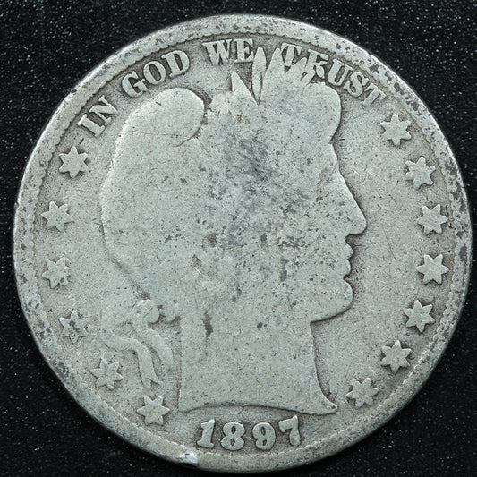 1897 Barber Silver Half Dollar - Philadelphia