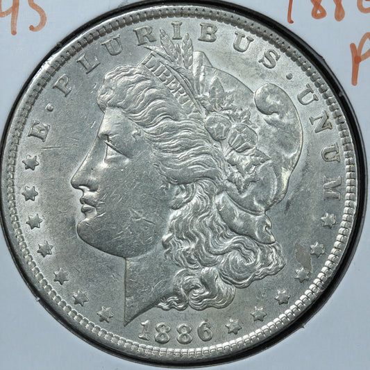 1886 P Morgan Silver Dollar - Philadelphia