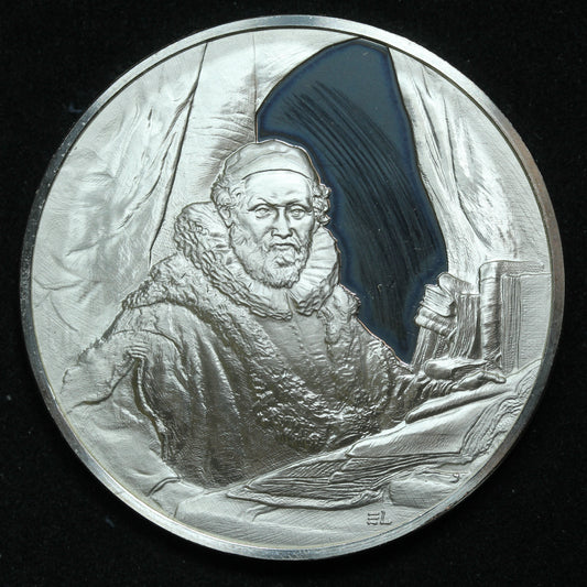 Sterling Silver Franklin Mint Genius of Rembrandt Portrait of Ian Uytenbogaert