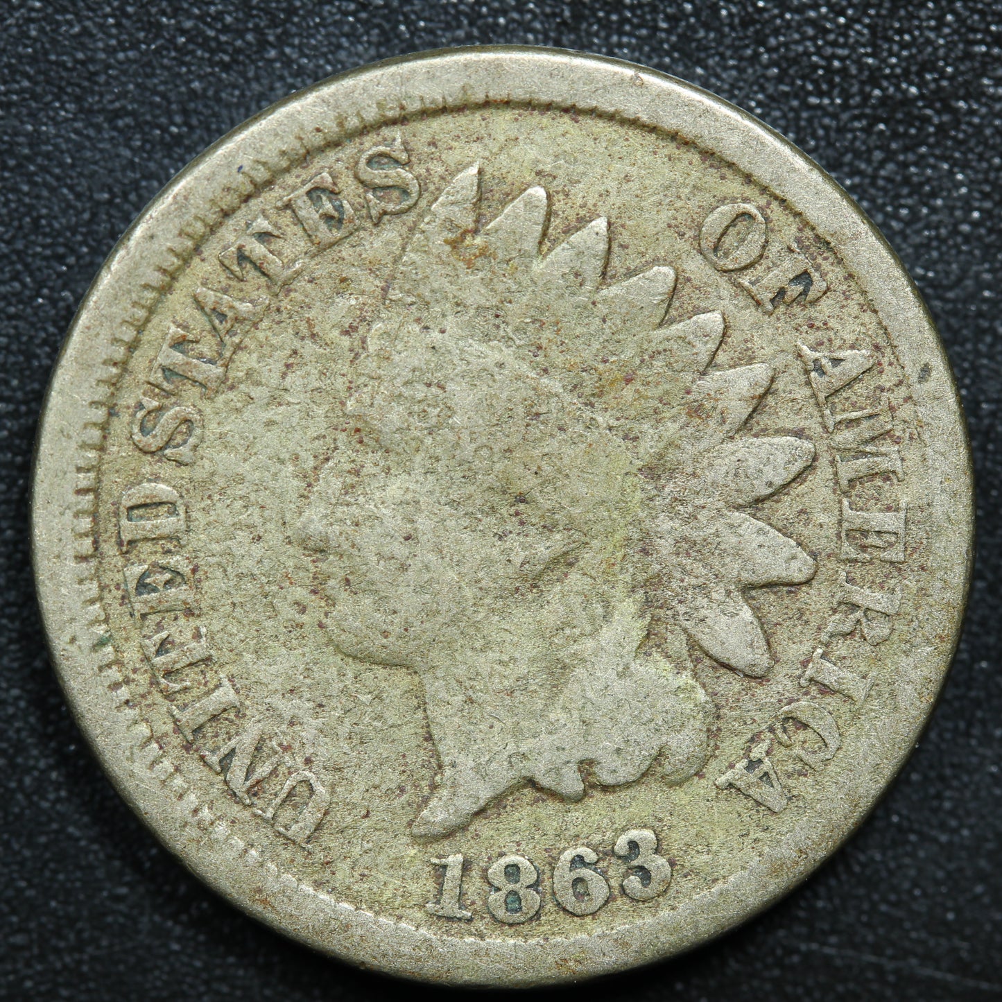 1863 Indian Head Penny 1c