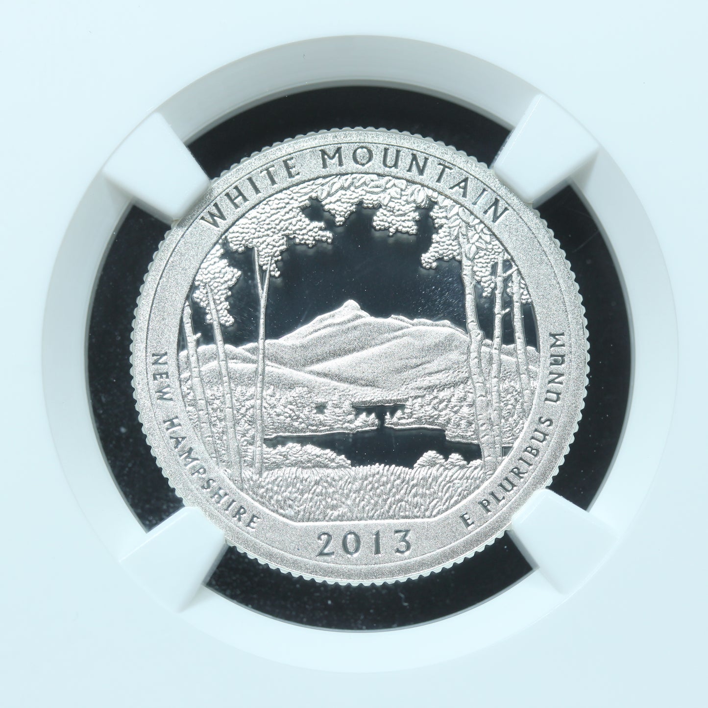 2013-S 25c White Mountain New Hampshire Silver Quarter NGC PF 69 UCAM ER