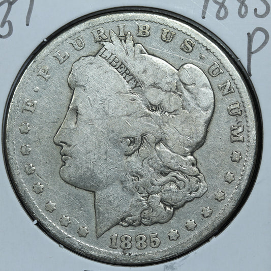 1885 P Morgan Silver Dollar - Philadelphia