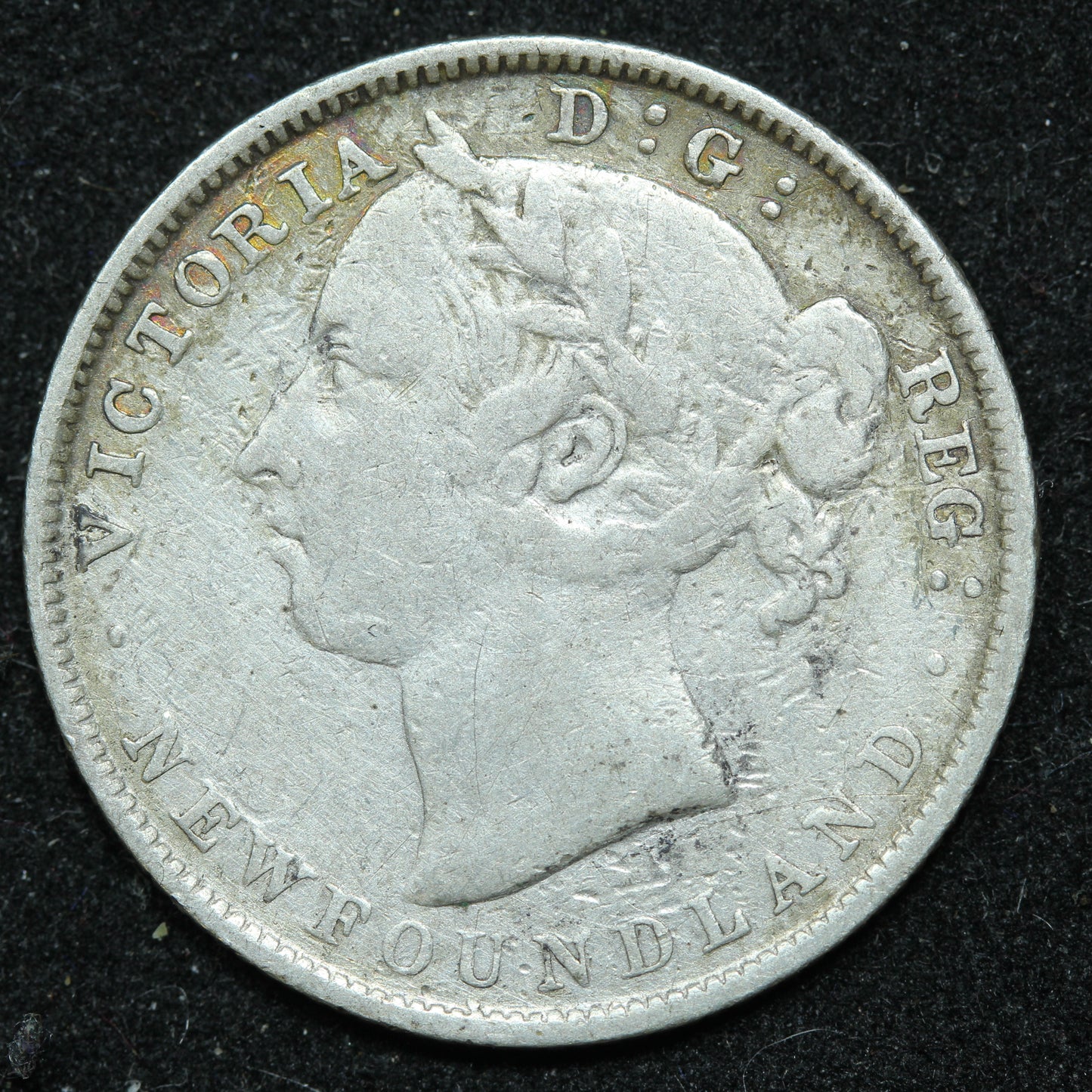 1900 Newfoundland 20 Cents Silver Coin - Victoria - KM #4
