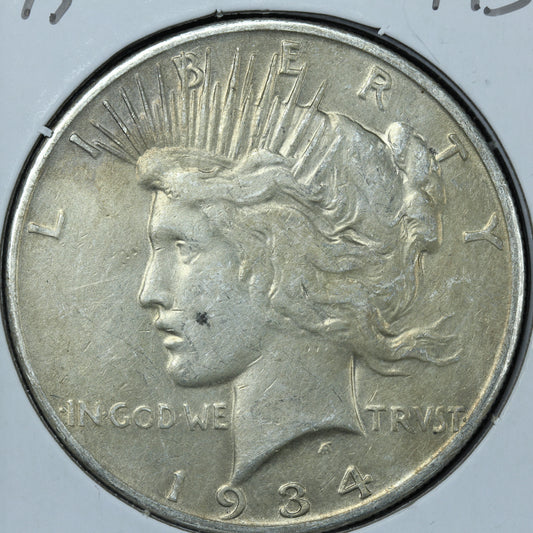 1934 S Peace Silver Dollar - San Francisco