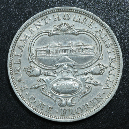 1927 Australia 1 Florin Silver Coin KM# 31