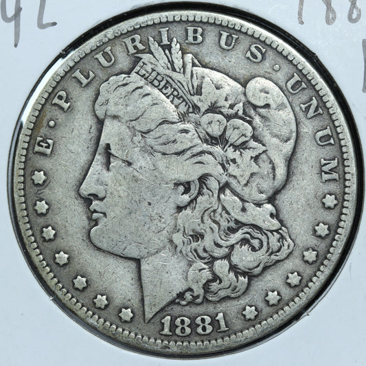 1881 P Morgan Silver Dollar - Philadelphia