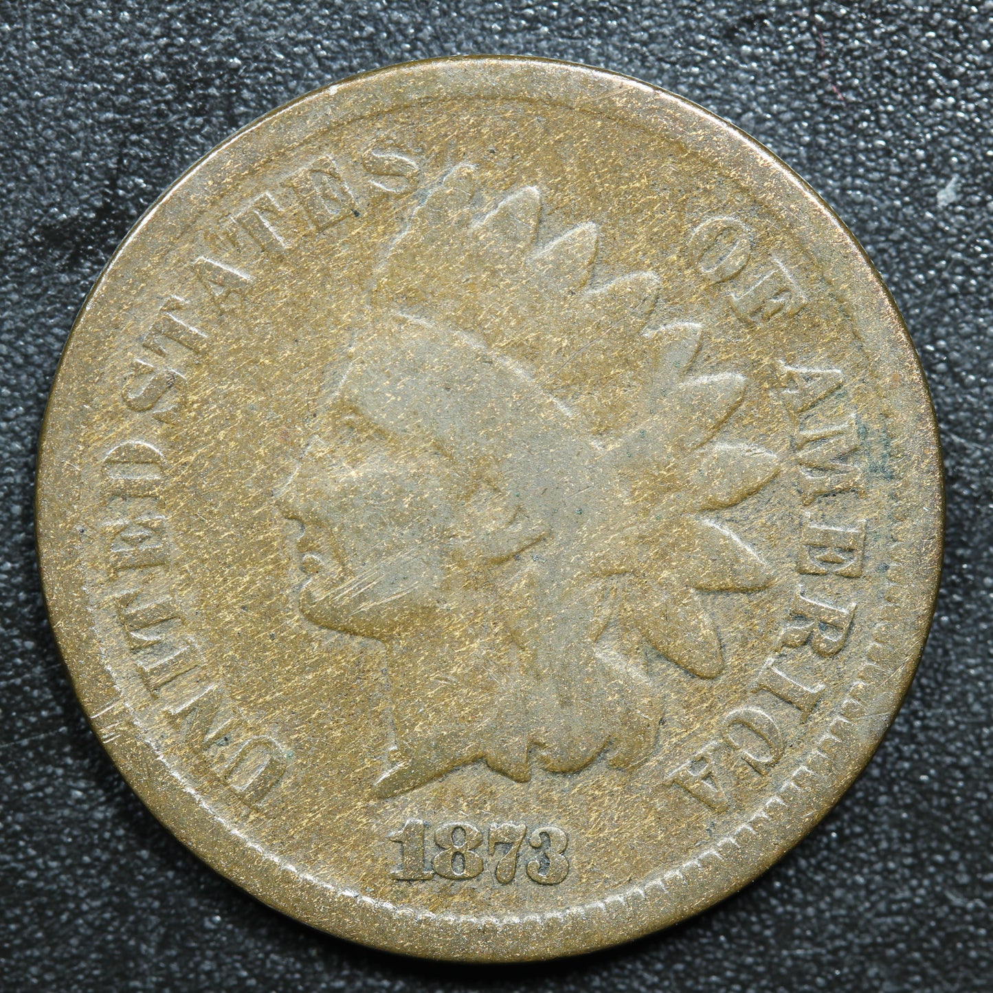 1873 Indian Head Penny - Open 3