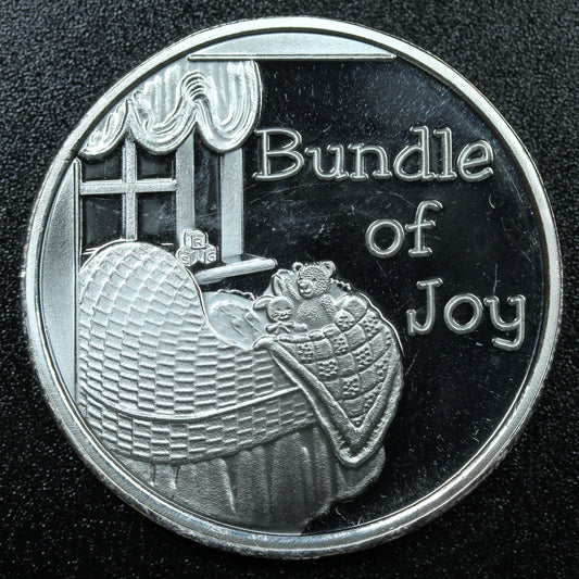 1 oz .999 Fine Silver - Bundle of Joy - Engravable w/ Capsule