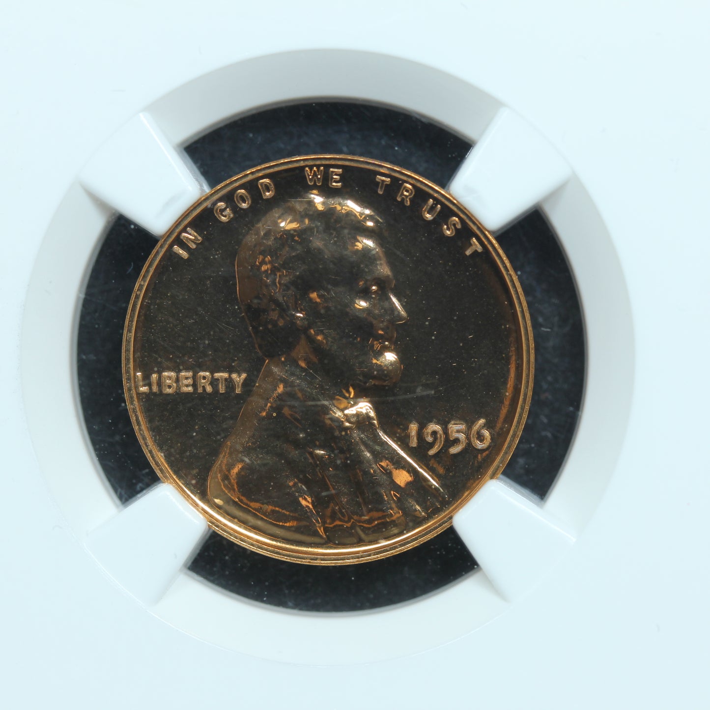 1956 1c Lincoln Cent Penny - NGC PF 68 RD Red